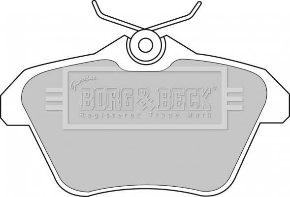 BORG & BECK Комплект тормозных колодок, дисковый тормоз BBP1699